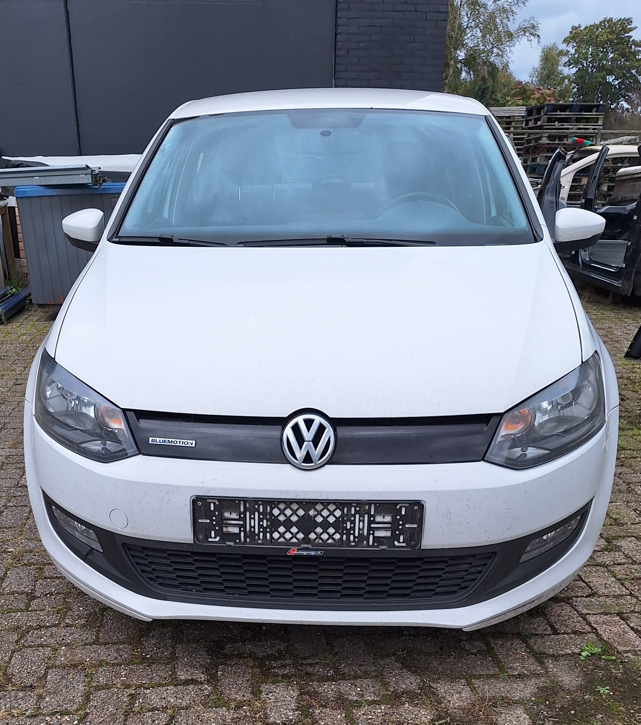 LB9A Voorkop VW Polo 6R Voorbumper motorkap koplamp voorscherm